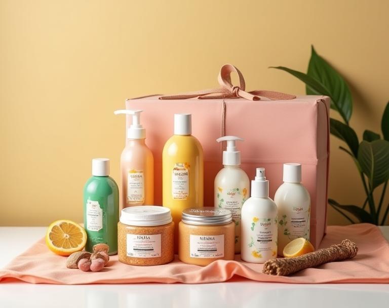 Image of the luxurious cosmetic prize hamper